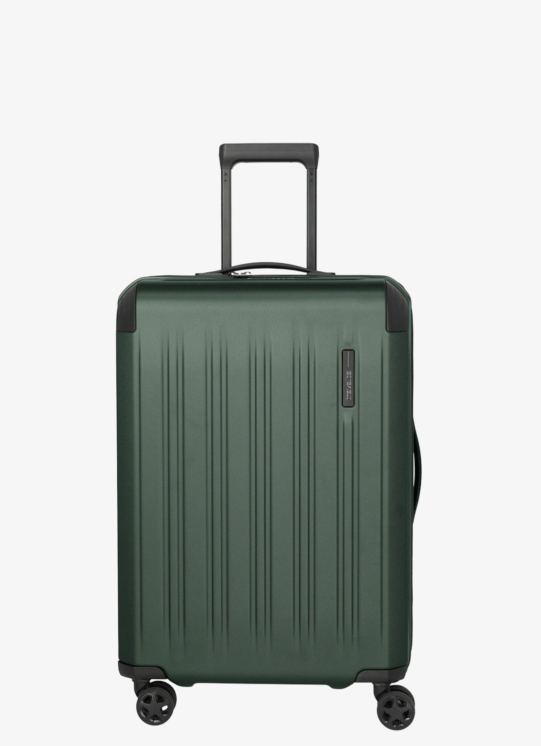 Travelite Dynamiic M vergrootbare spinner 66 cm - voorkant groen