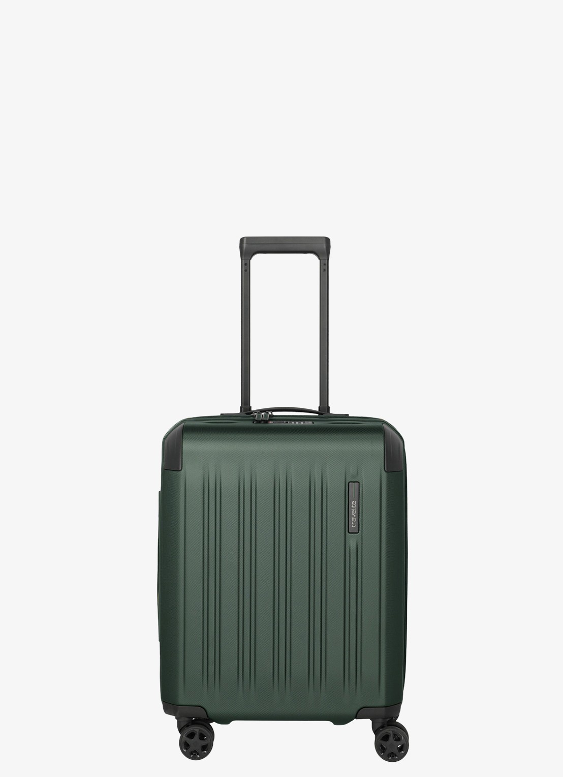 Travelite Dynamiic S vergrootbare spinner 55 cm - voorkant groen