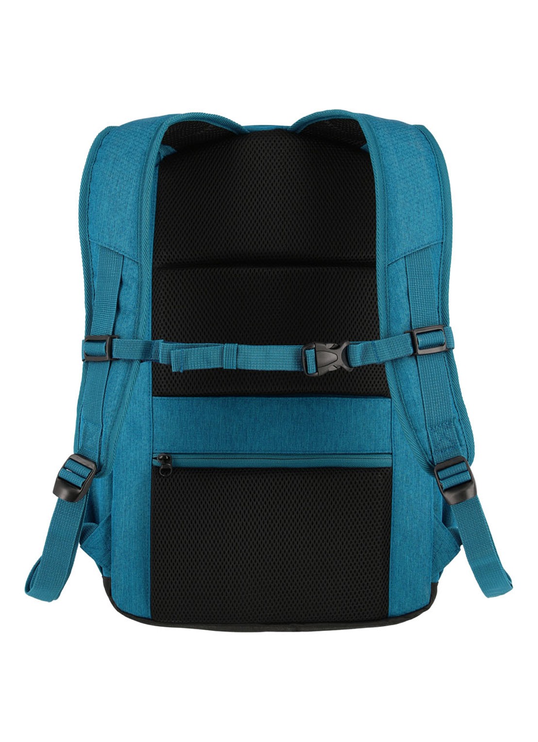 Travelite Kick Off L rugzak met 15,6 inch laptopvak - voorkant 2 petrolgroen