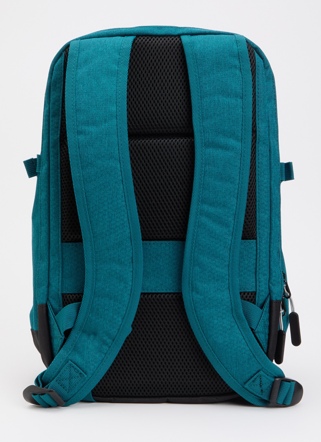 Travelite Kick Off rugzak met 13-inch laptopvak - achterkant petrol