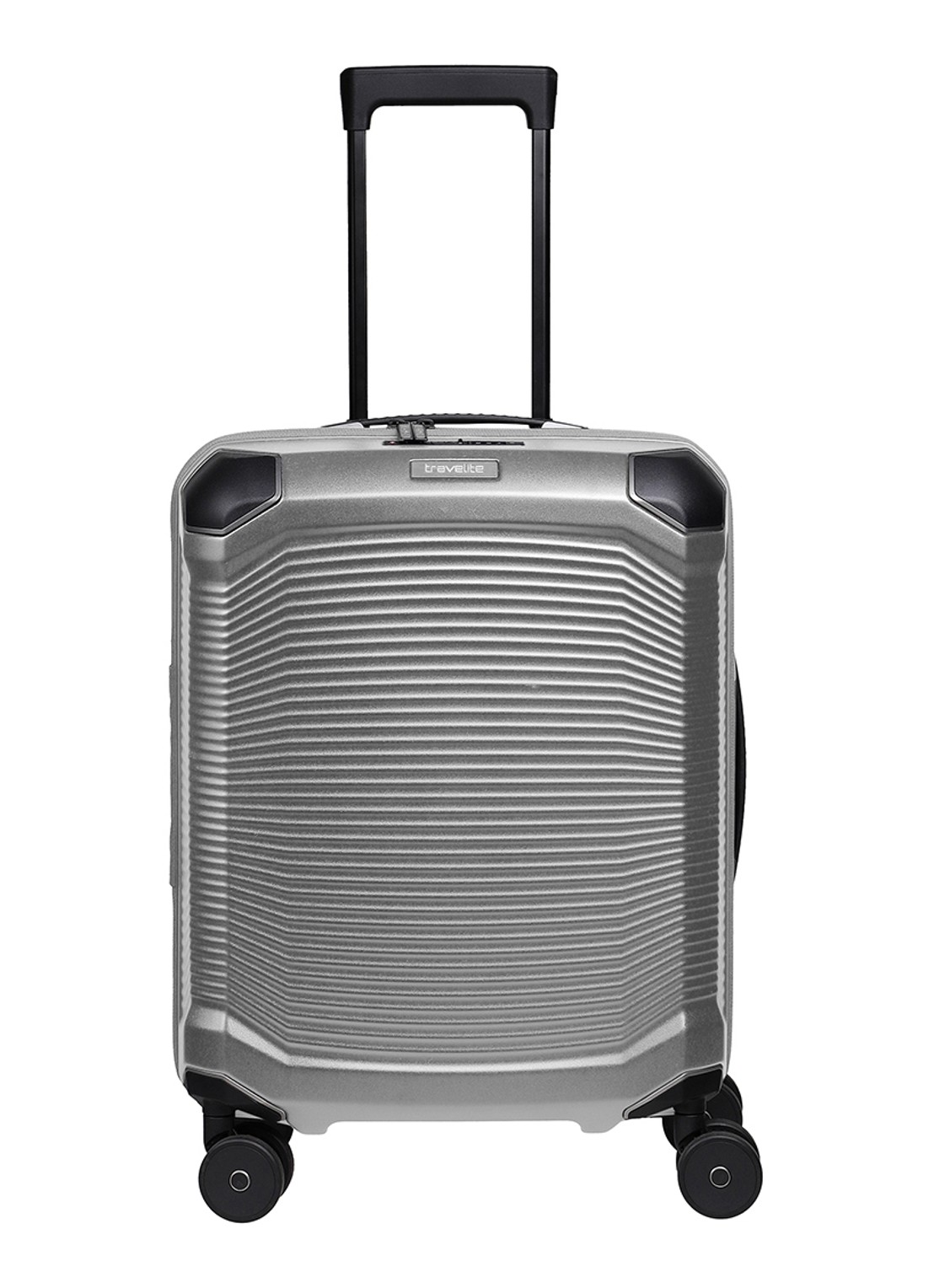 Travelite Millennium spinner 55 cm - voorkant zilver