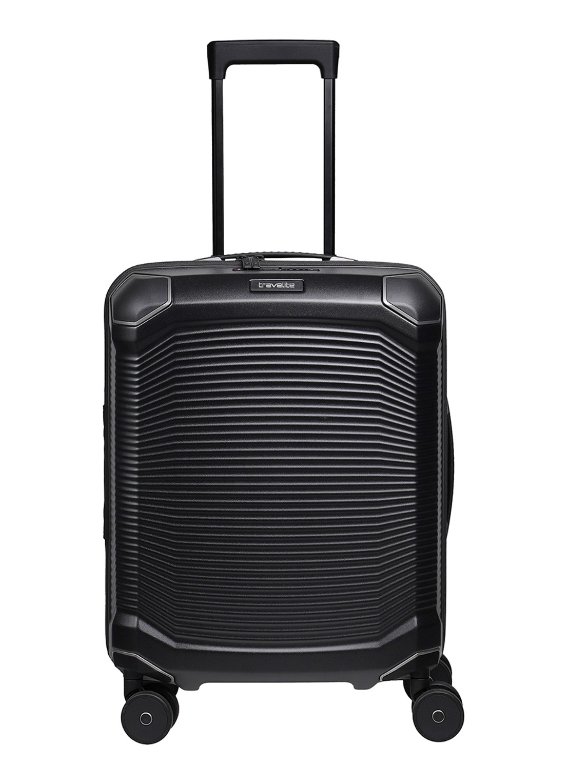 Travelite Millennium spinner 55 cm - voorkant 5 zwart