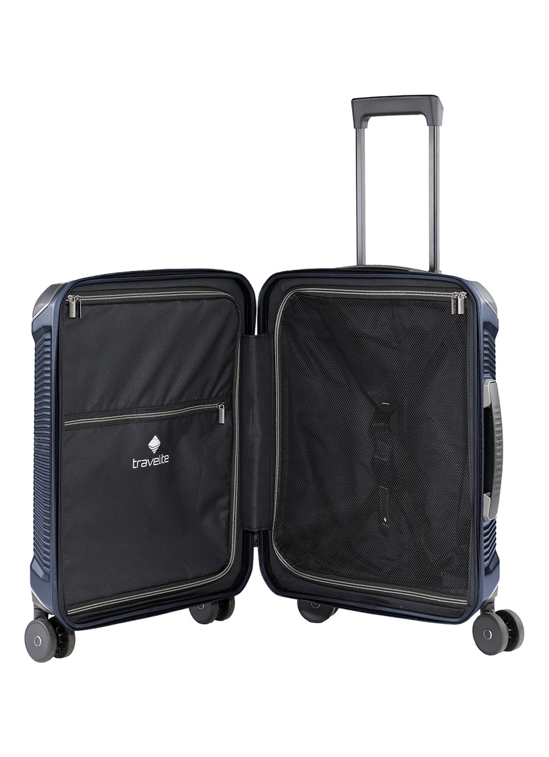 Travelite Millennium spinner 55 cm - detail 2 donkerblauw