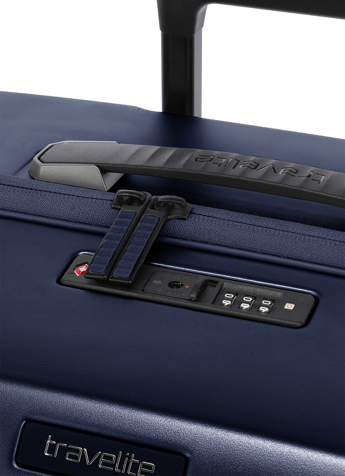 Travelite Millennium spinner 55 cm - voorkant 7 donkerblauw