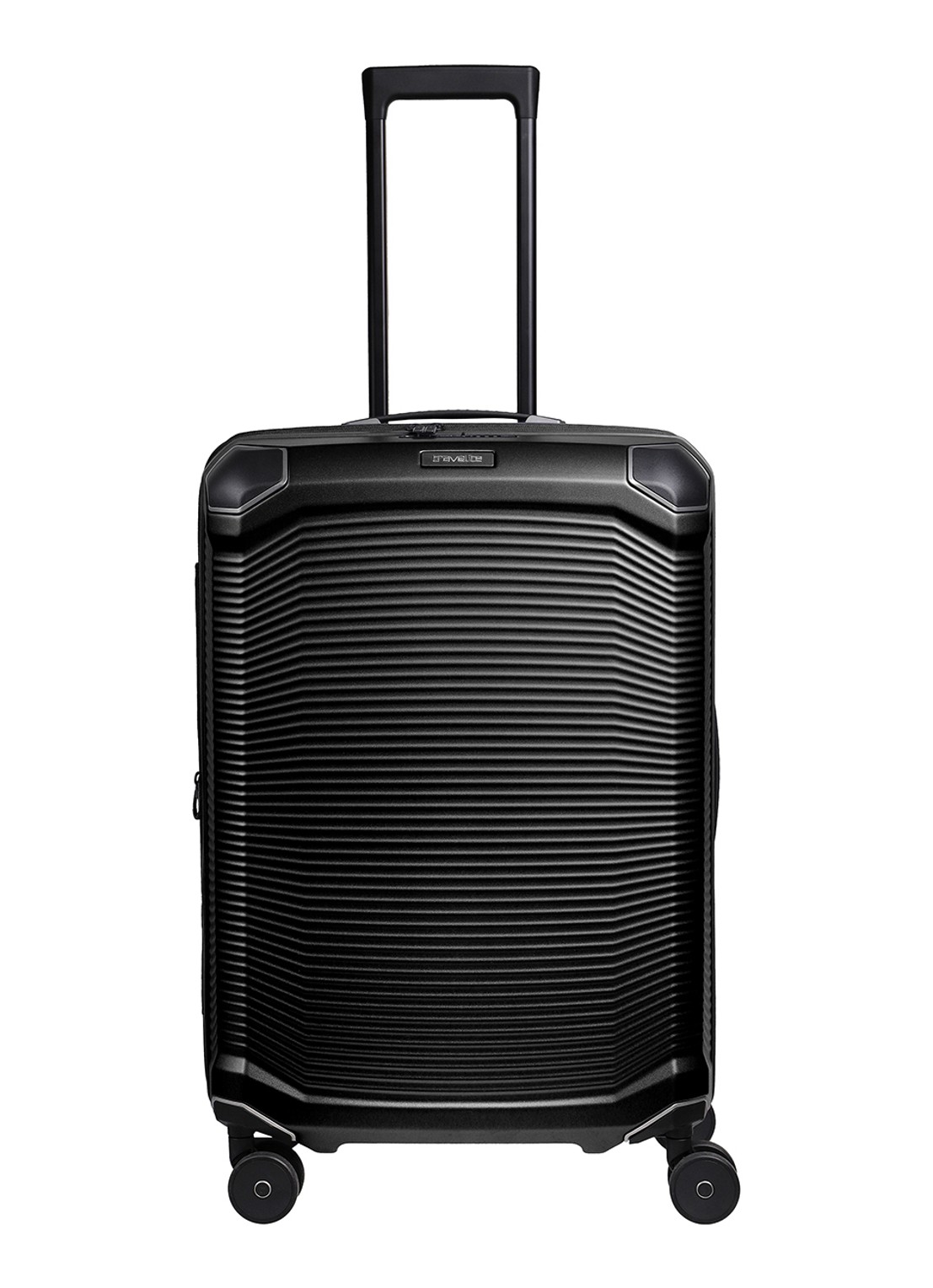 Travelite Millennium spinner 67 cm - voorkant 5 zwart