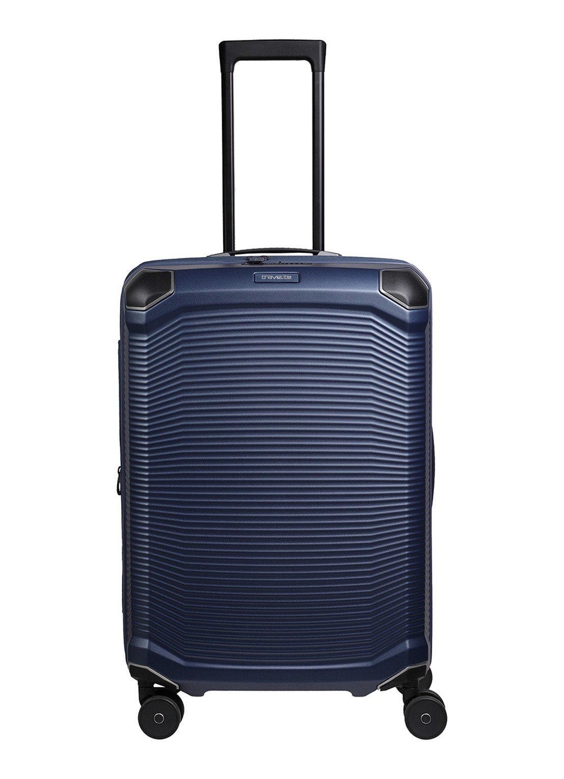 Travelite Millennium spinner 67 cm - voorkant donkerblauw