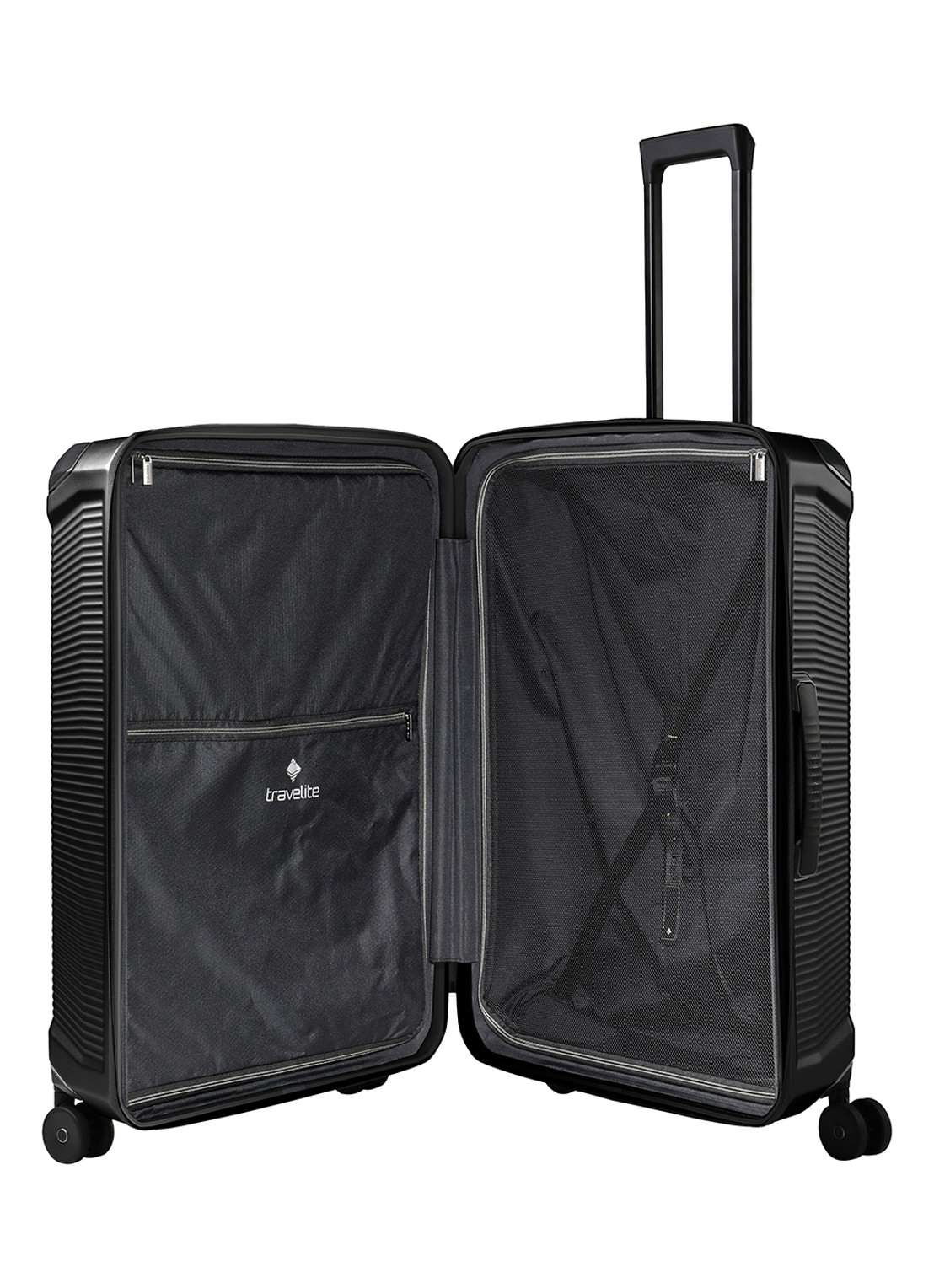 Travelite Millennium spinner 76 cm - detail zwart