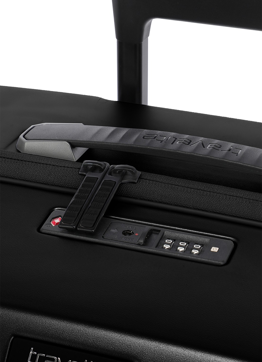 Travelite Millennium spinner 76 cm - voorkant 7 zwart