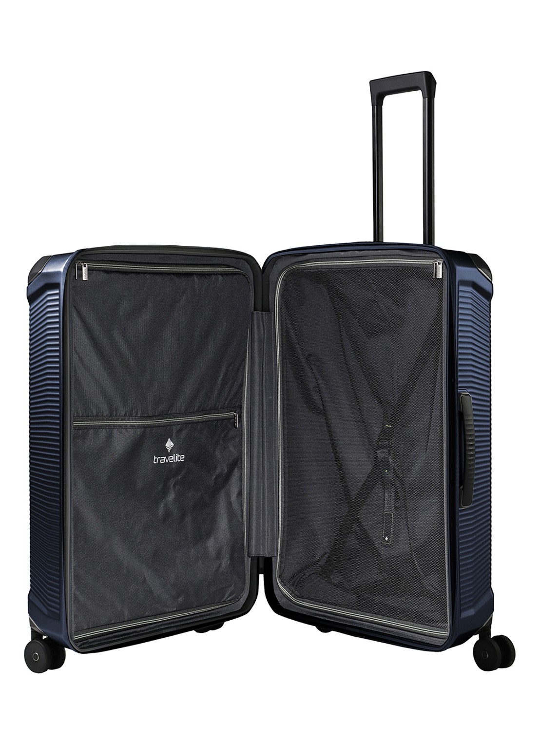 Travelite Millennium spinner 76 cm - detail 3 donkerblauw