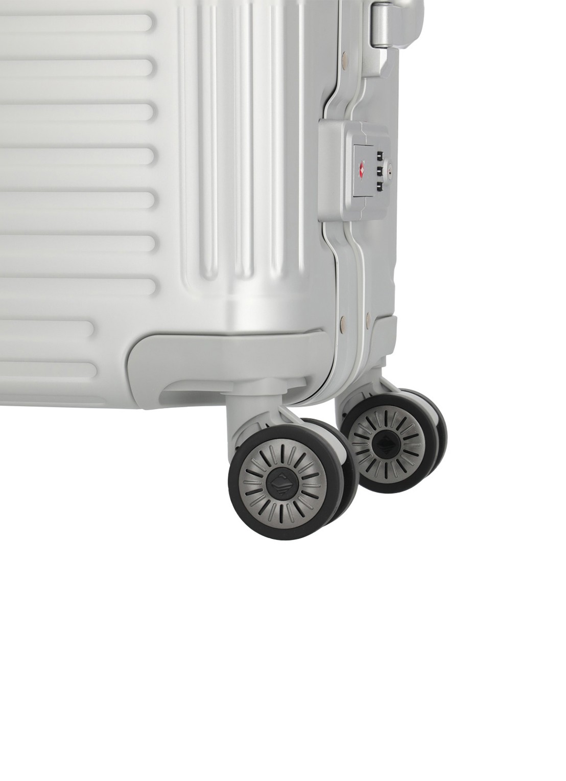 Travelite Next S spinner 55 cm - detail zilver