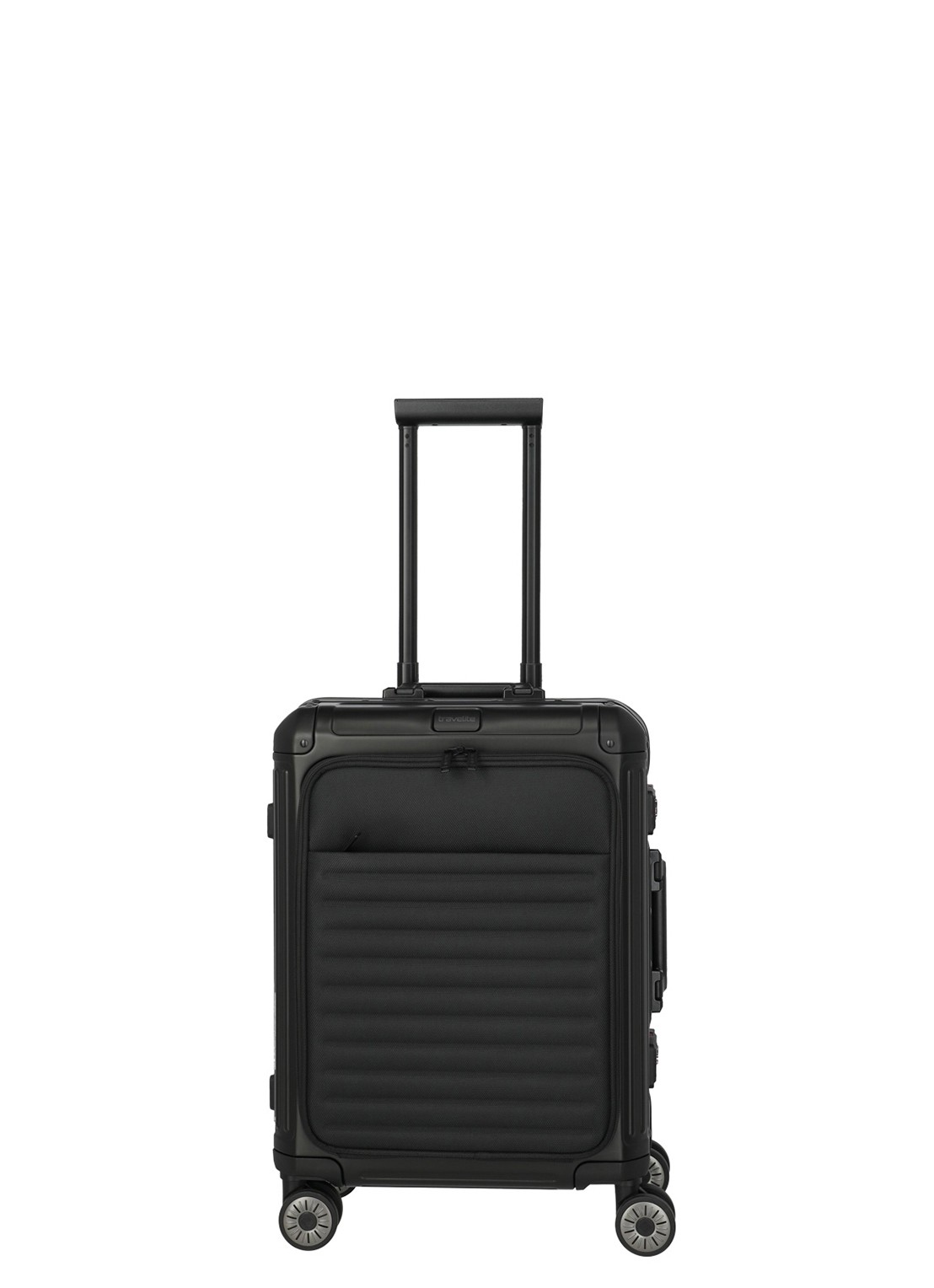 Travelite Next S spinner met 15,6 inch laptopvak  55 cm - voorkant 2 zwart