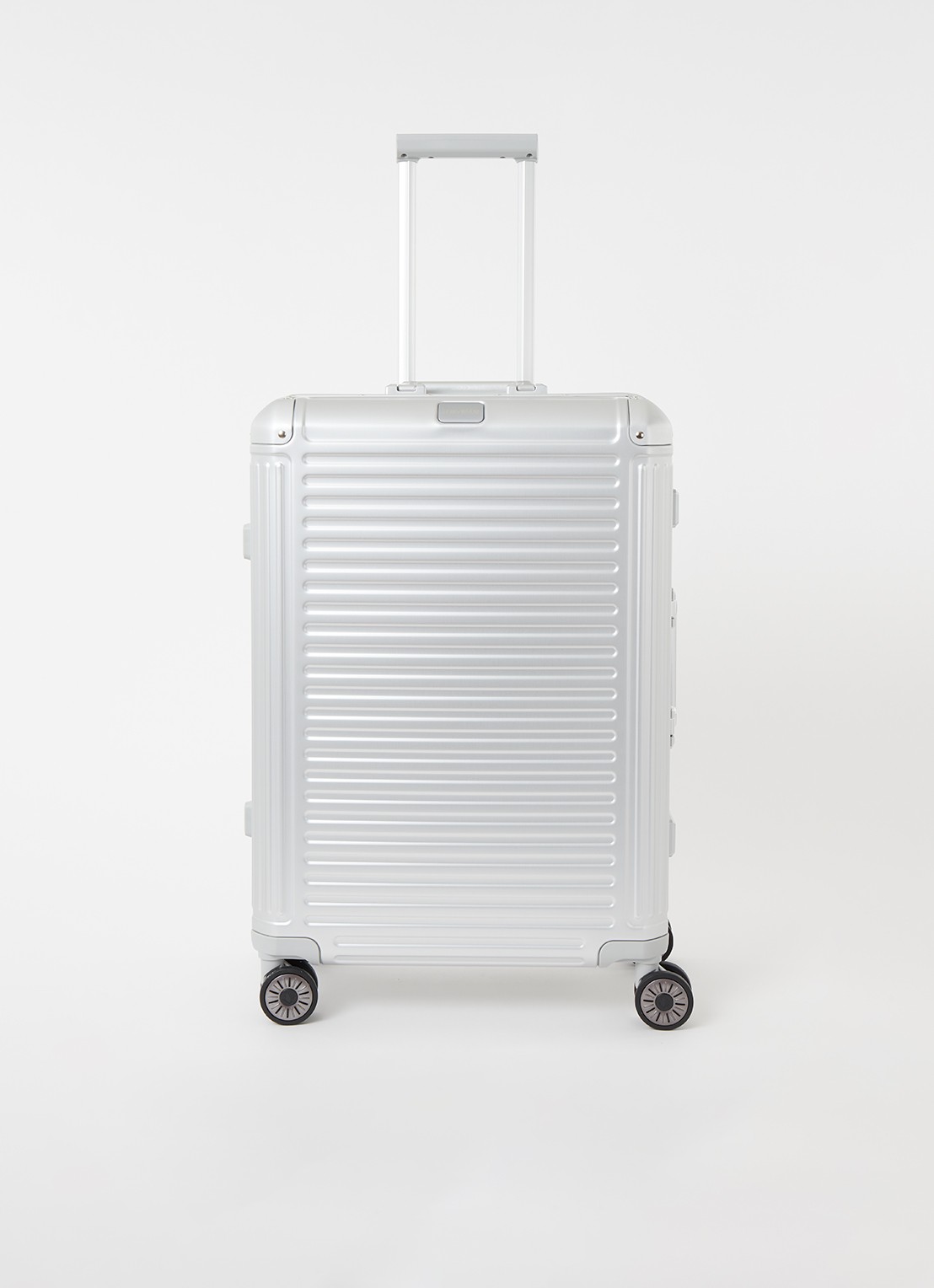 Travelite Next Spinner M 67 cm - voorkant 4 zilver