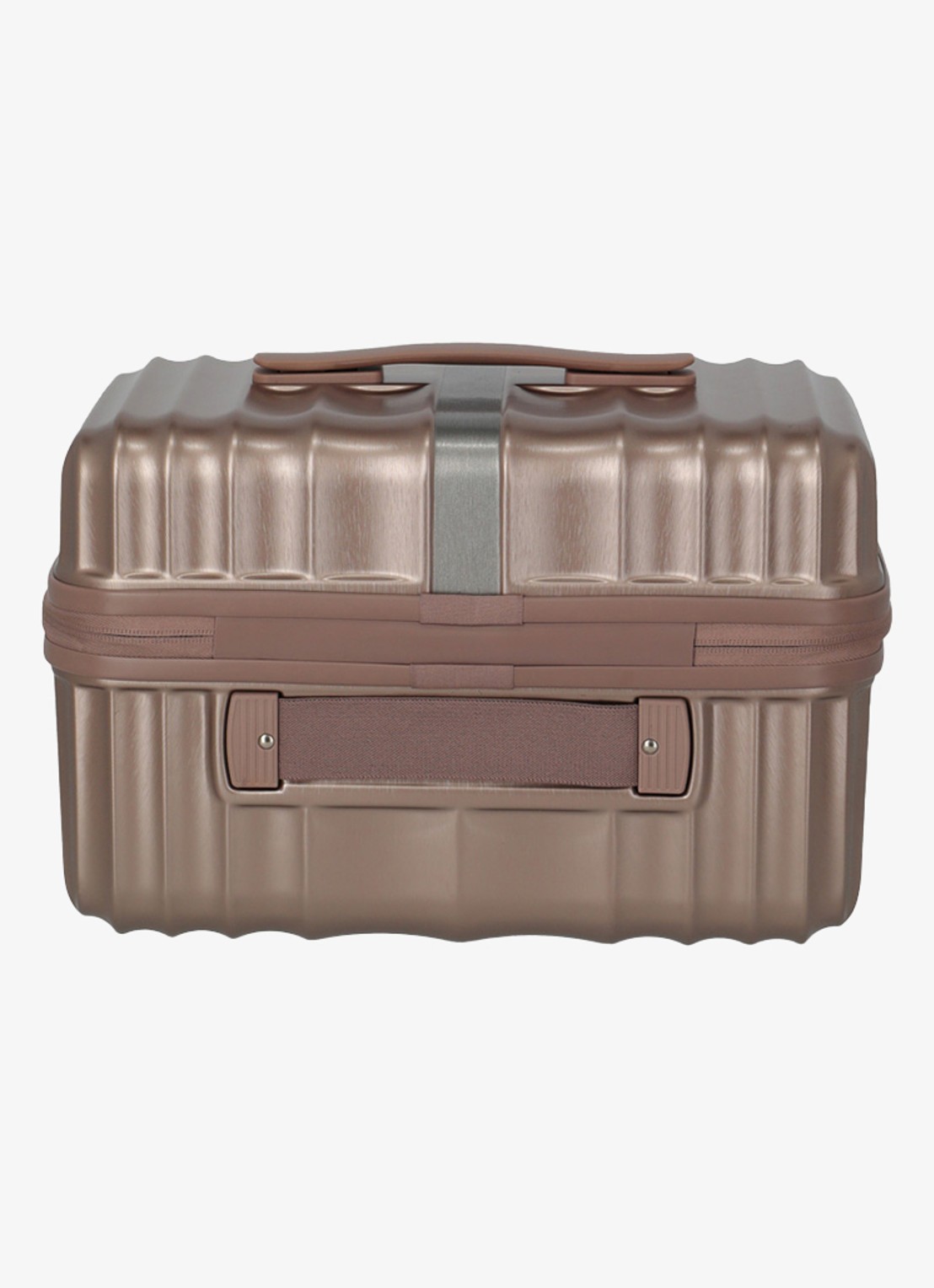 Travelite Paros beautycase met afneembare schouderriem - achterkant 3 oudroze