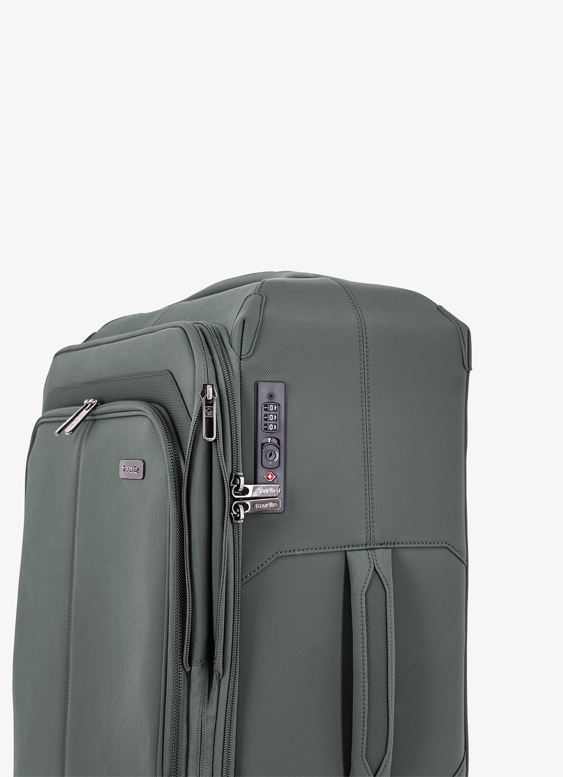 Travelite Priima L vergrootbare spinner 79 cm - detail 4 olijfgroen