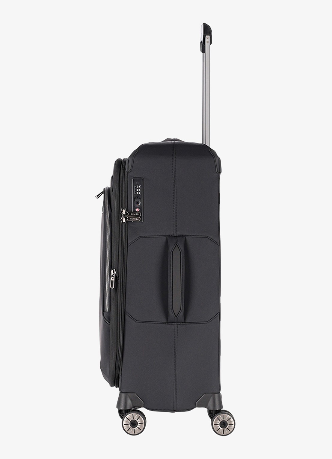 Travelite Priima vergrootbare spinner M 68 cm - detail 5 zwart