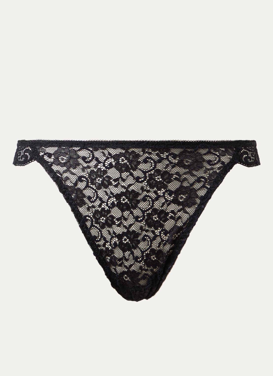 Triumph Amourette slip van kant - voorkant zwart