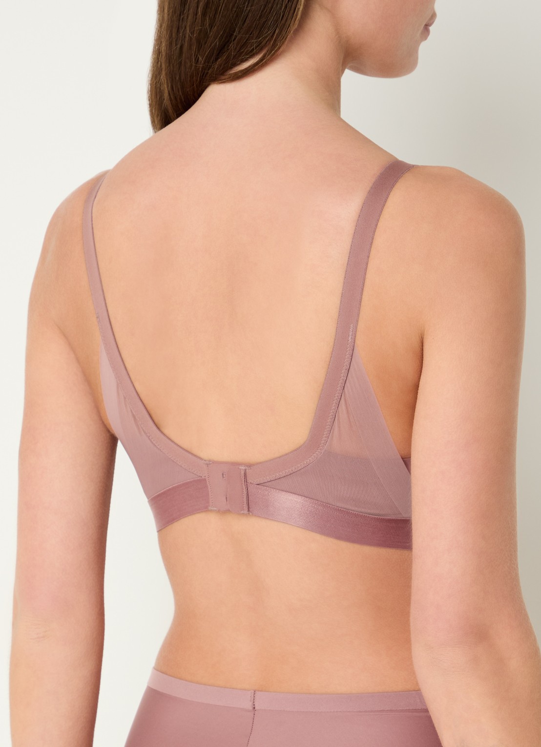 Triumph Bralette met mesh - achterkant taupe