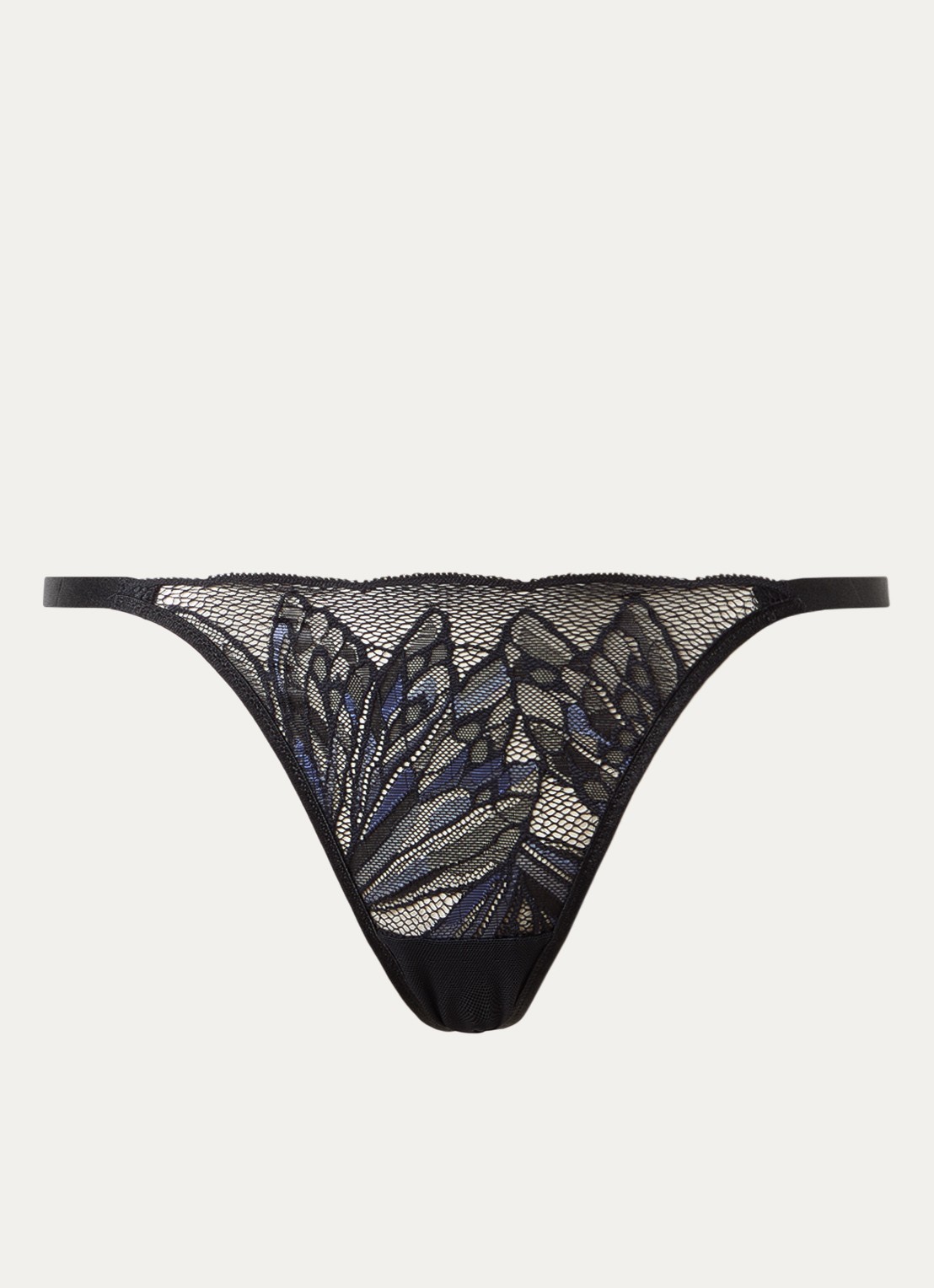 Triumph Crazy Stupid Love string van kant - voorkant 4 zwart