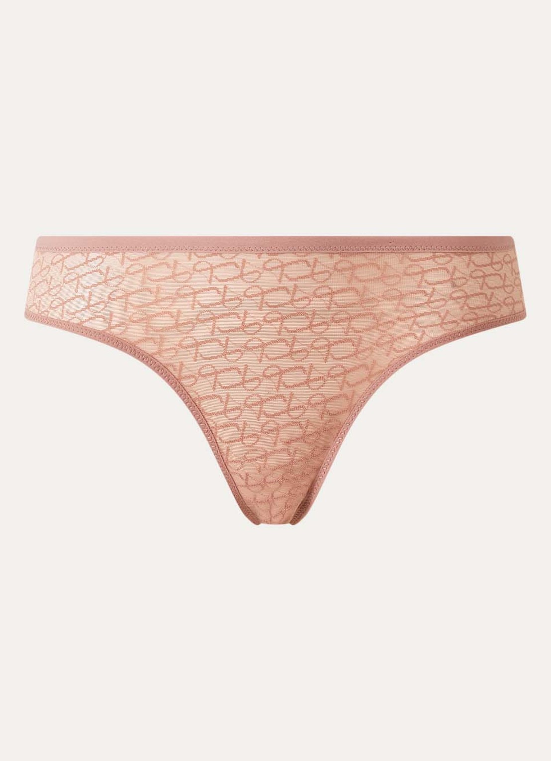 Triumph Signature slip van mesh met logoprint - voorkant roestbruin
