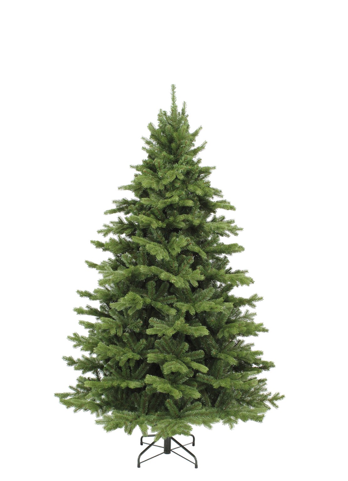 Triumph Tree Sherwood kunstkerstboom met LED verlichting 185 cm - voorkant groen