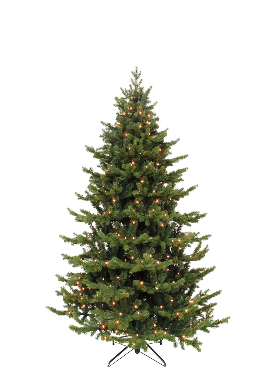 Triumph Tree Sherwood kunstkerstboom met LED verlichting 185 cm - voorkant groen