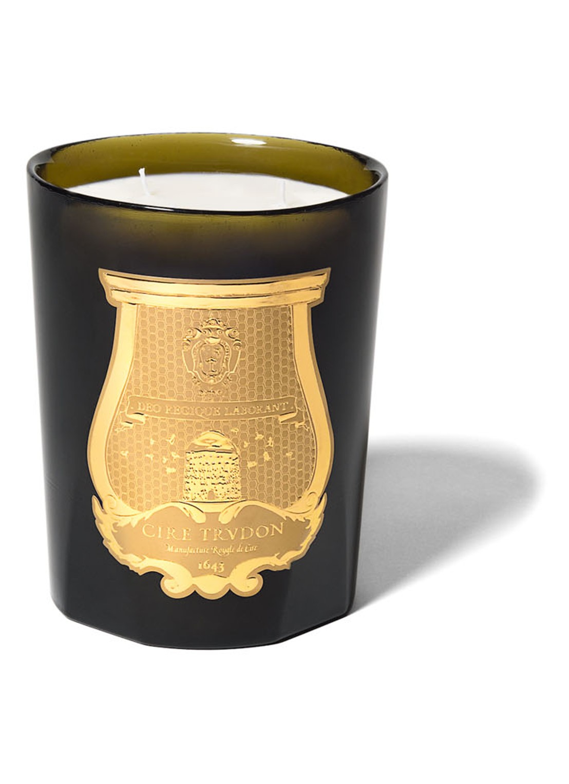 Trudon Abd El Kadar geurkaars 800 gram - voorkant olijfgroen