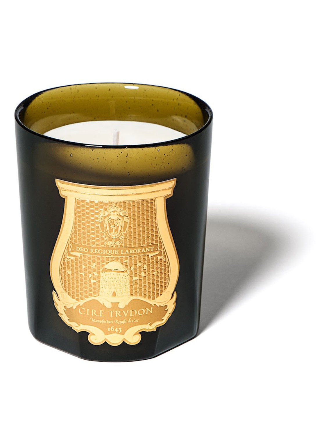 Trudon Gabriel geurkaars 270 gram - voorkant olijfgroen