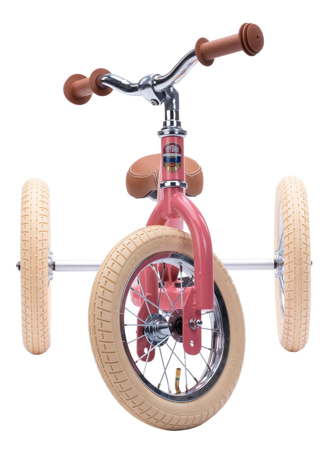 Trybike 2-in-1 loopfiets van staal - detail 3 roze