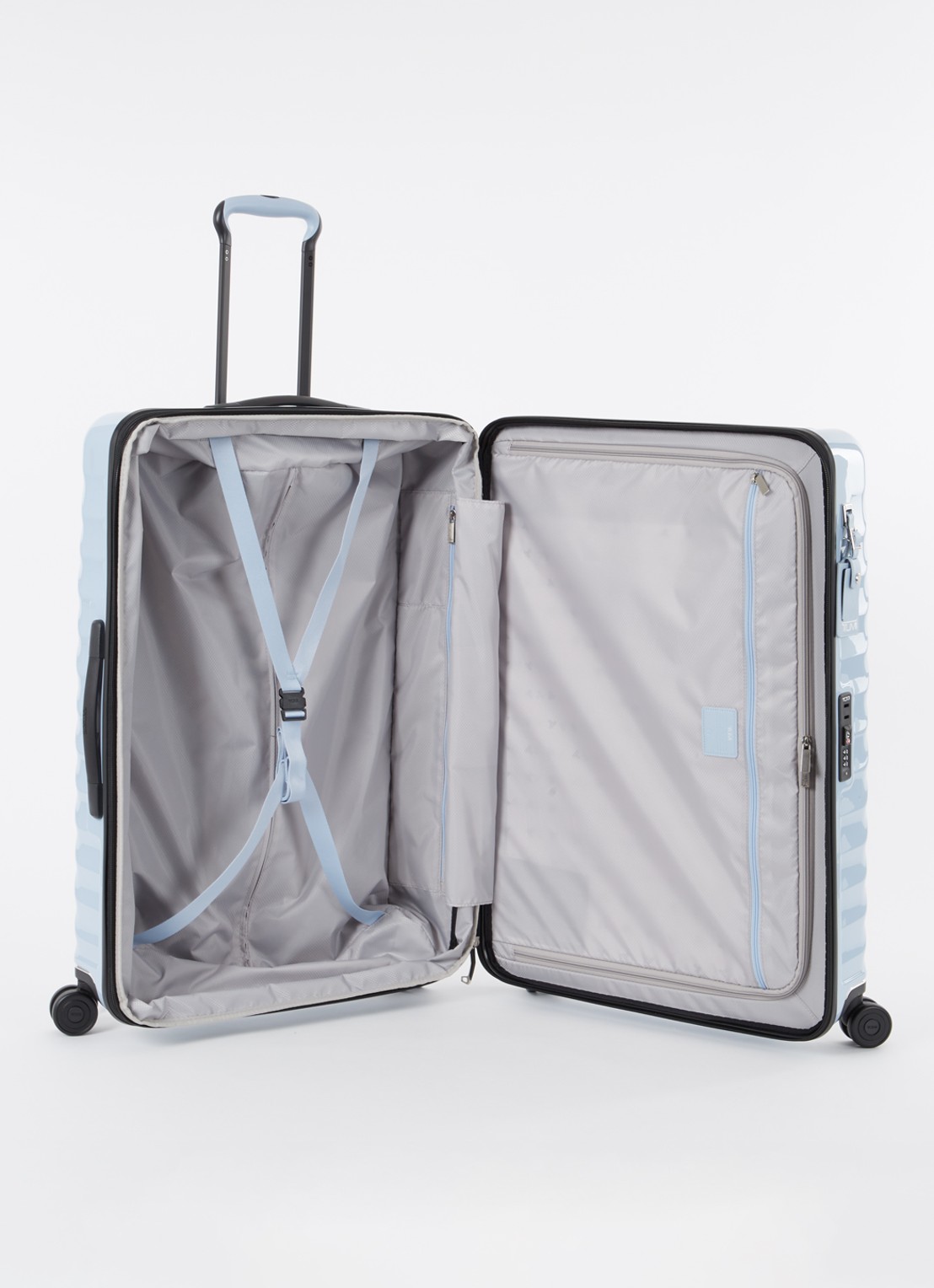 TUMI 19 Degree Extended Trip vergrootbare spinner 76 cm - voorkant 2 lichtblauw