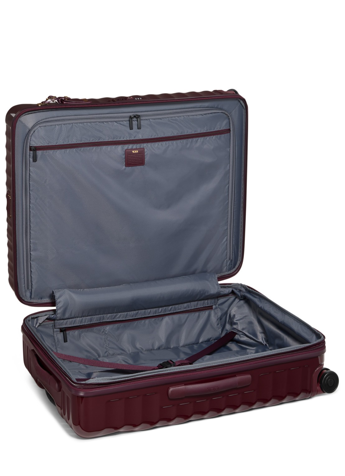 TUMI 19 Degree Extended Trip vergrootbare spinner met USB-poort 76 cm - voorkant 8 bordeauxrood