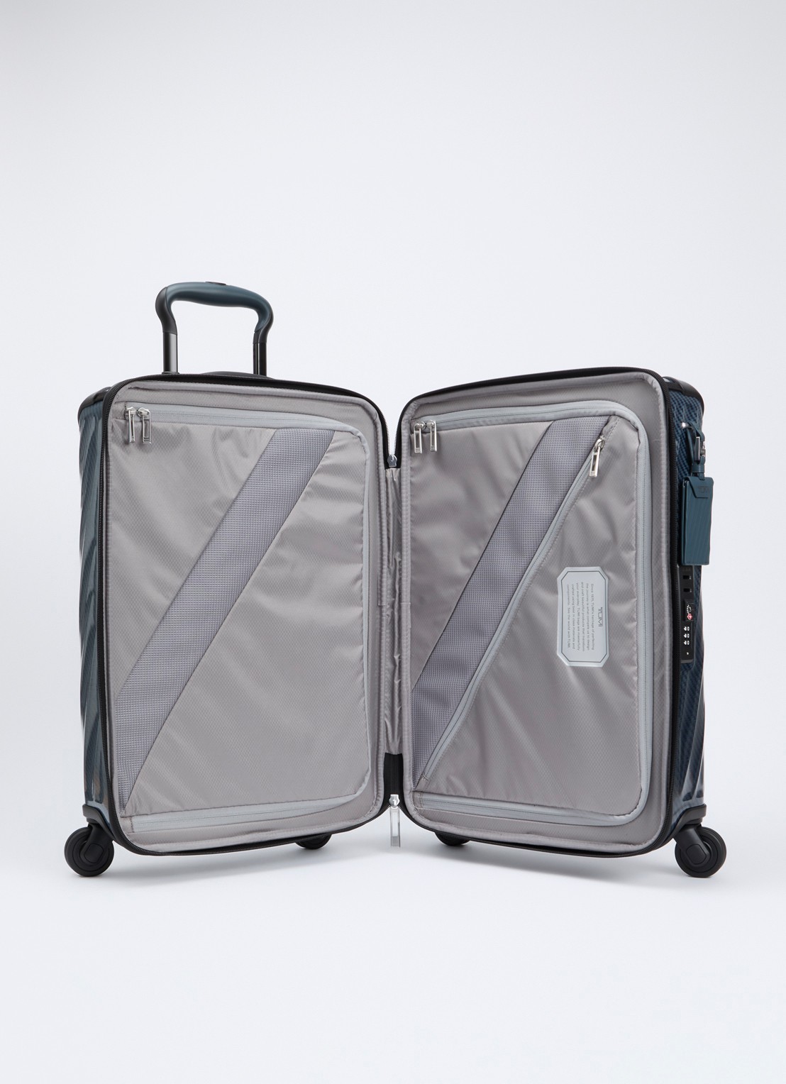 TUMI 19 Degree Lite International spinner 55 cm - voorkant 8 petrol