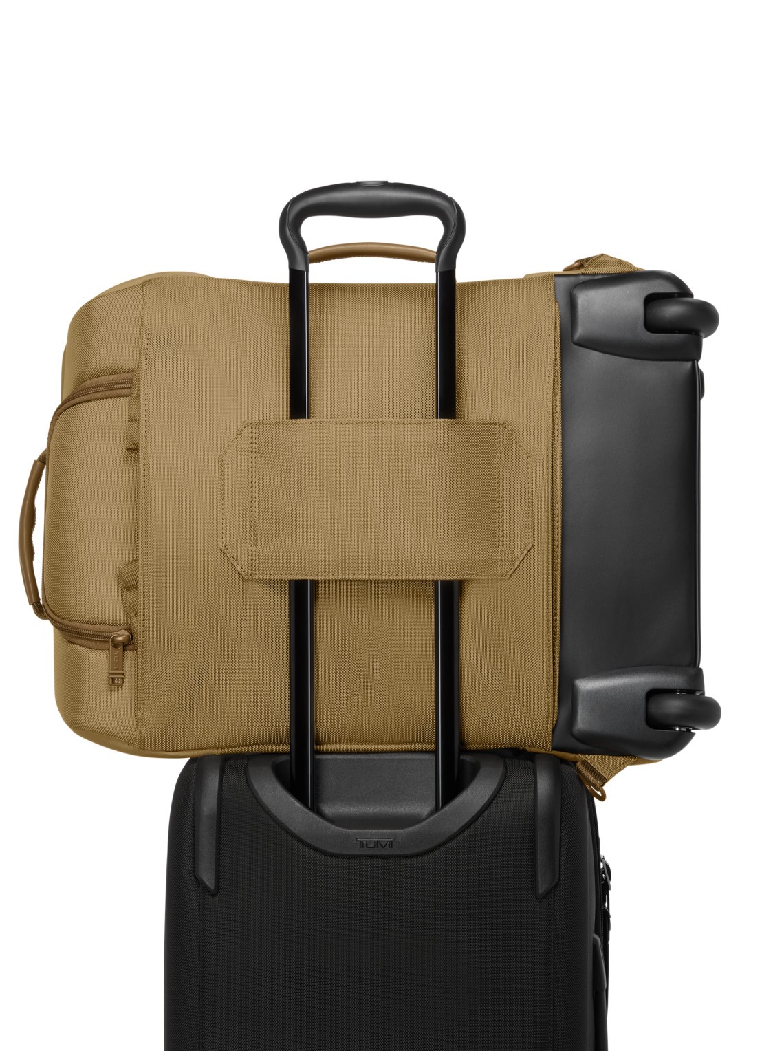 TUMI Agent businesstas met 14 inch laptopvak - achterkant 3 khaki