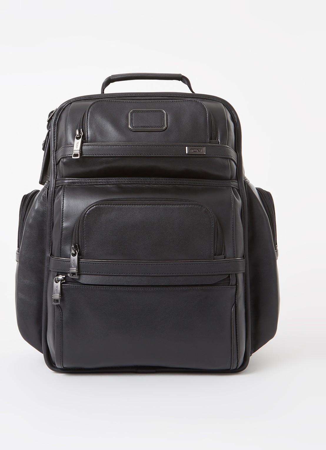 TUMI Alpha 3 Brief Pack rugzak met 15 inch laptopvak - voorkant 2 zwart