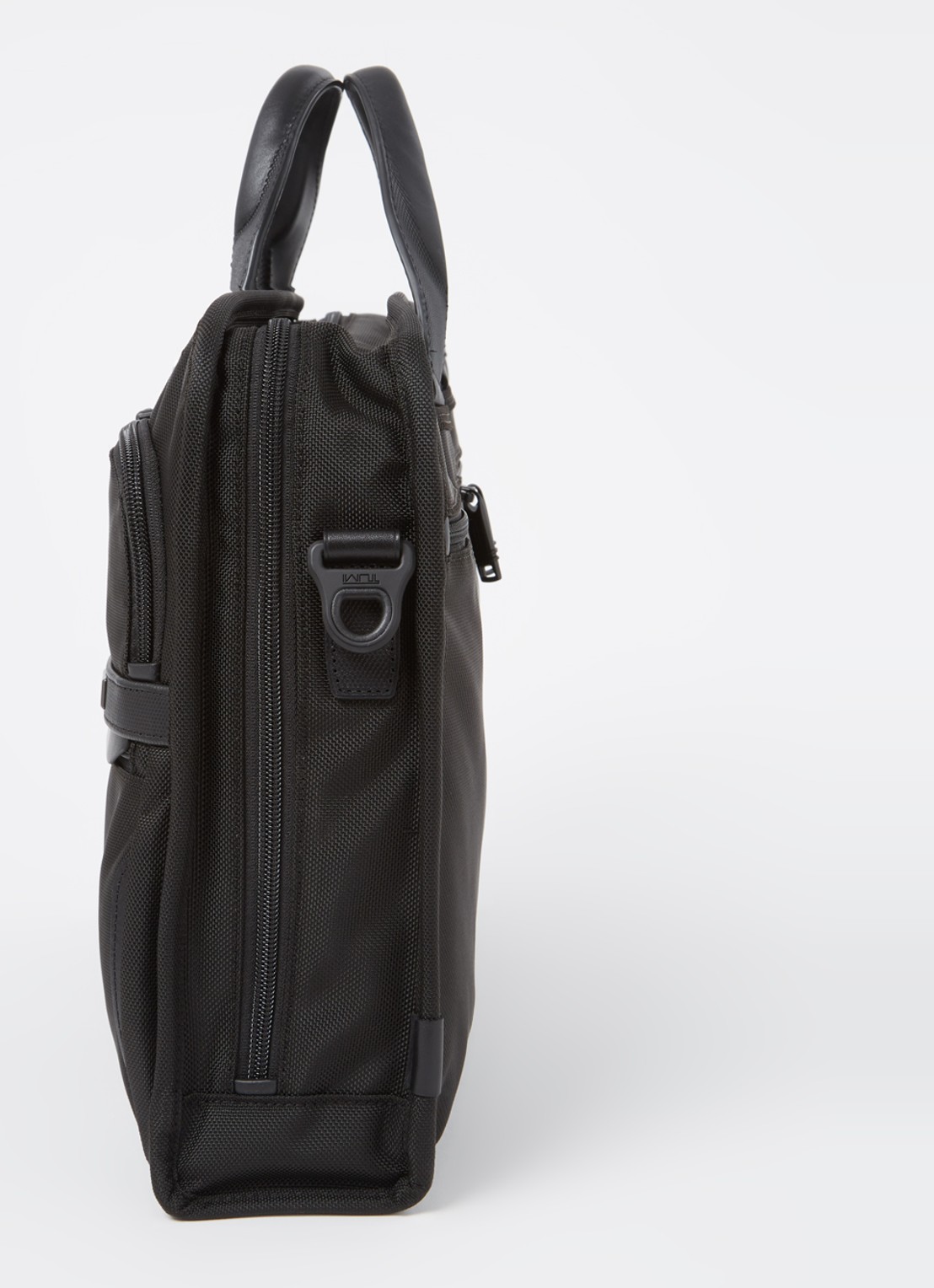 TUMI Alpha 3 Organizer Portfolio businesstas met leren details - detail 4 zwart