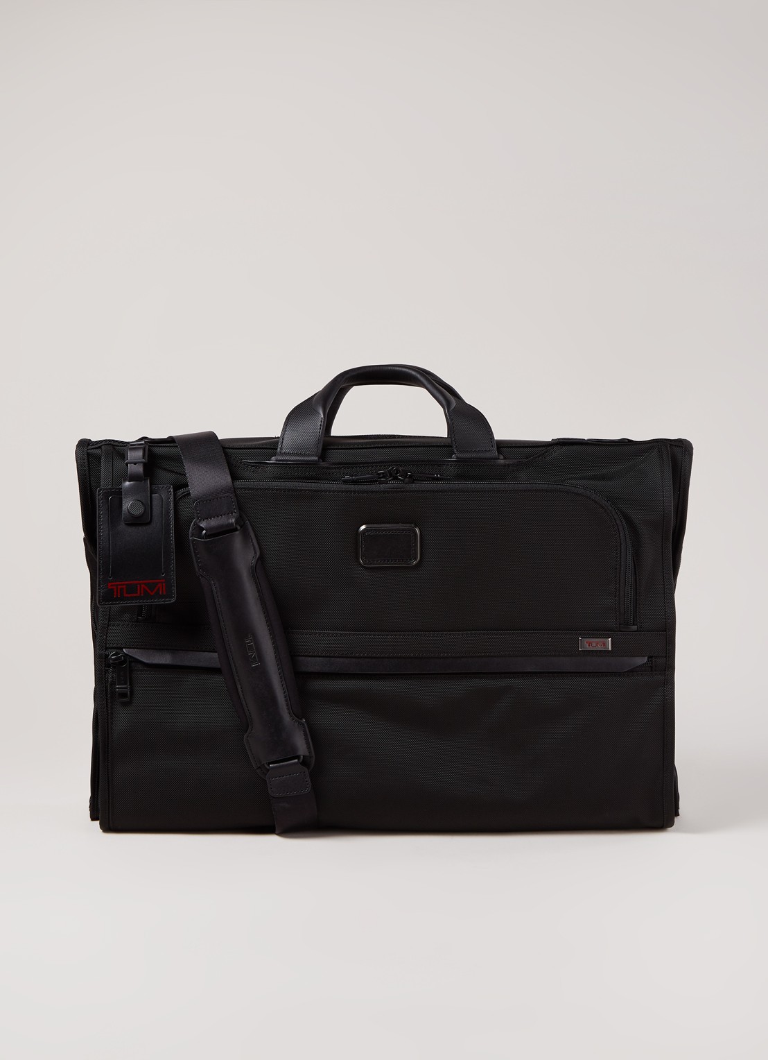 TUMI Alpha 3 Tri-Fold weekendtas - voorkant 2 zwart