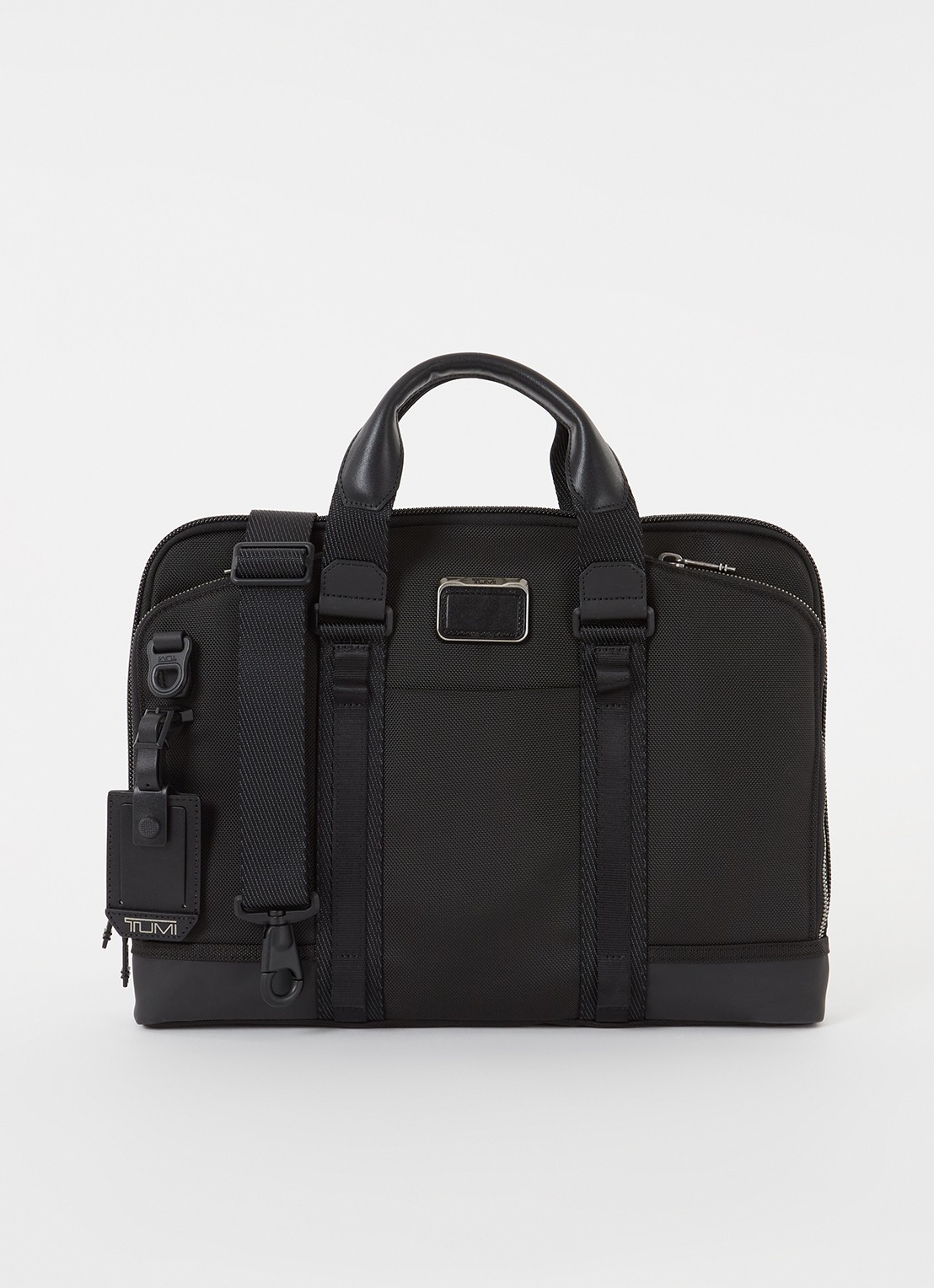 TUMI Alpha Bravo Academy businesstas met 15 inch laptopvak - voorkant 2 zwart