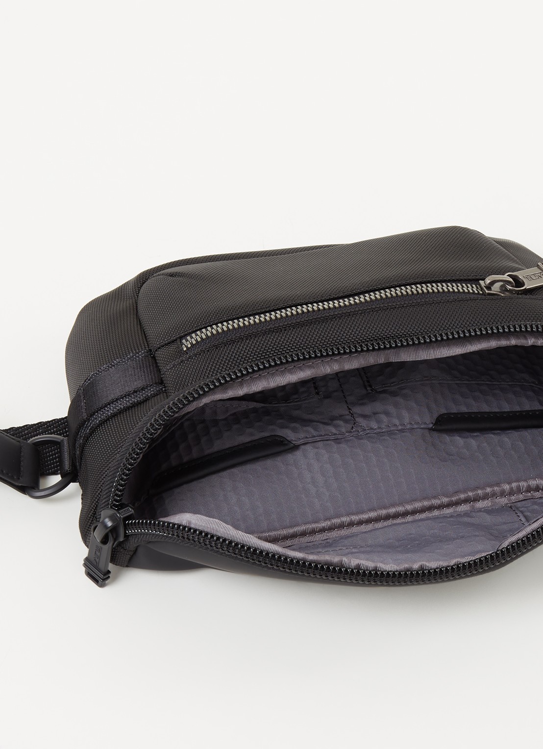 TUMI Alpha Bravo Classified heuptas met leren details - detail 2 zwart
