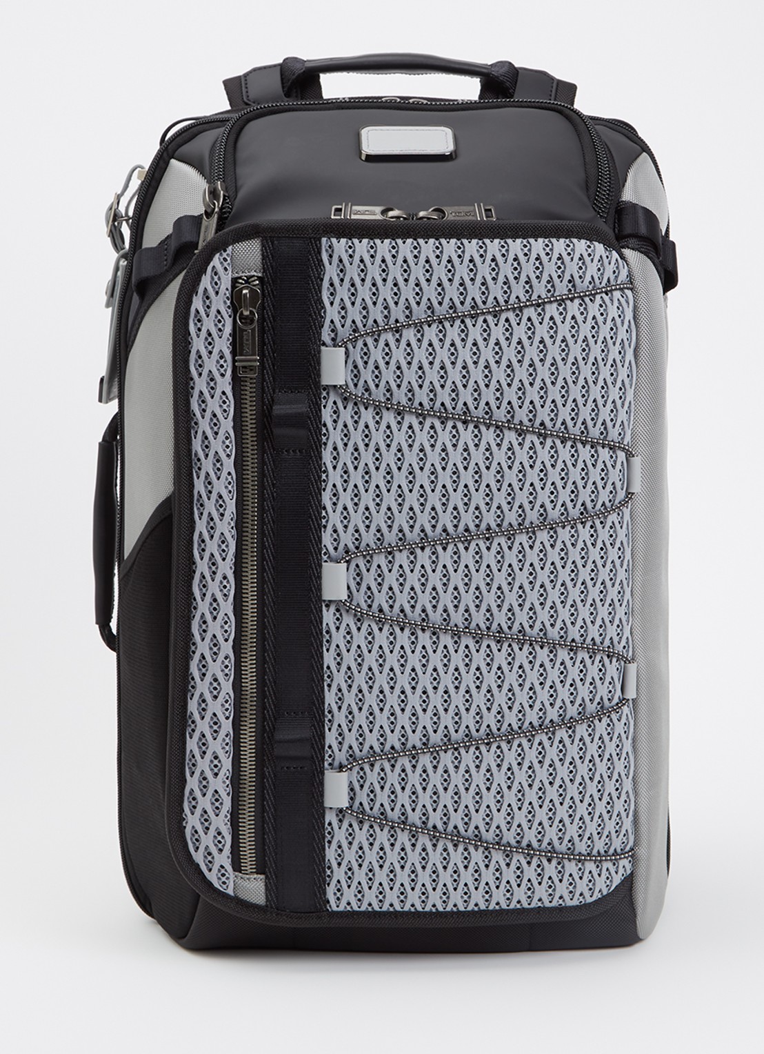 TUMI Alpha Bravo Detrick rugzak met 17 inch laptopvak 48,5 cm - unisex - voorkant 2 grijs