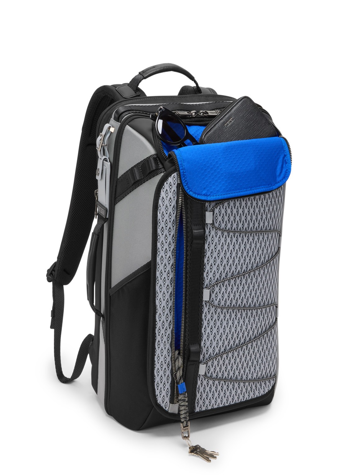 TUMI Alpha Bravo Detrick rugzak met 17 inch laptopvak 48,5 cm - unisex - voorkant 3 grijs