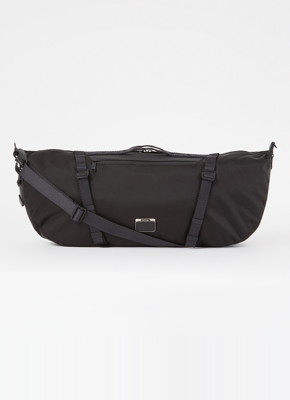 TUMI Alpha Bravo Deviation Sling vergrootbare weekendtas - voorkant zwart