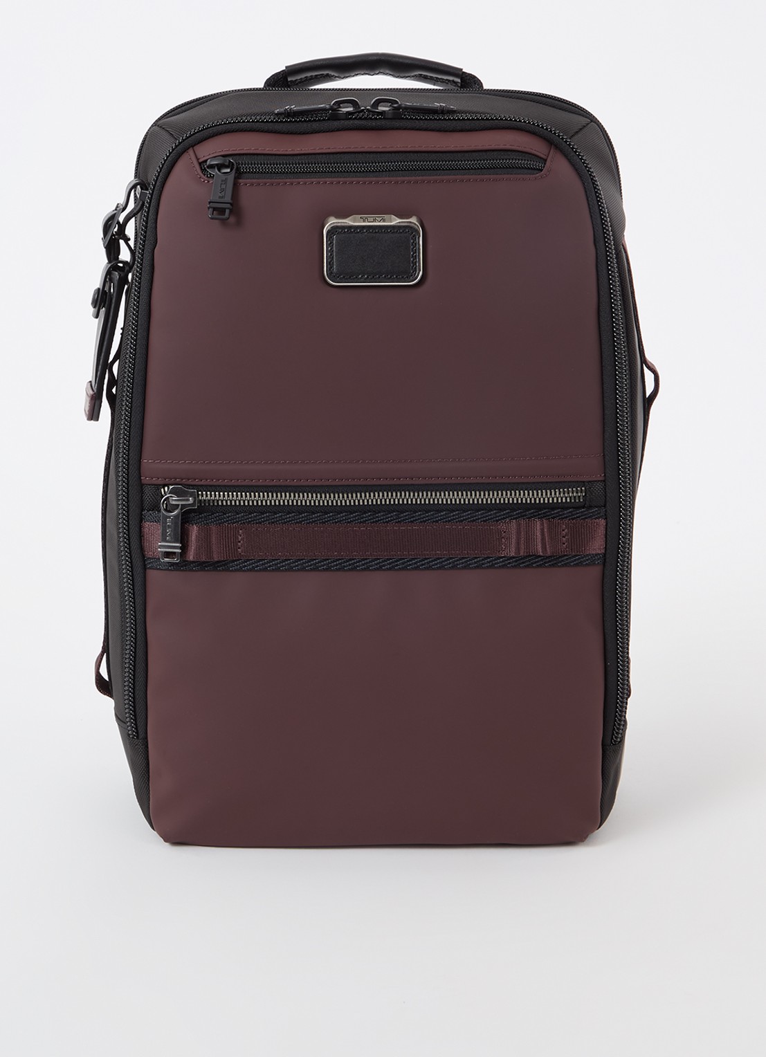 TUMI Alpha Bravo Dynamic rugzak met 15 inch laptopvak - voorkant 3 bordeauxrood