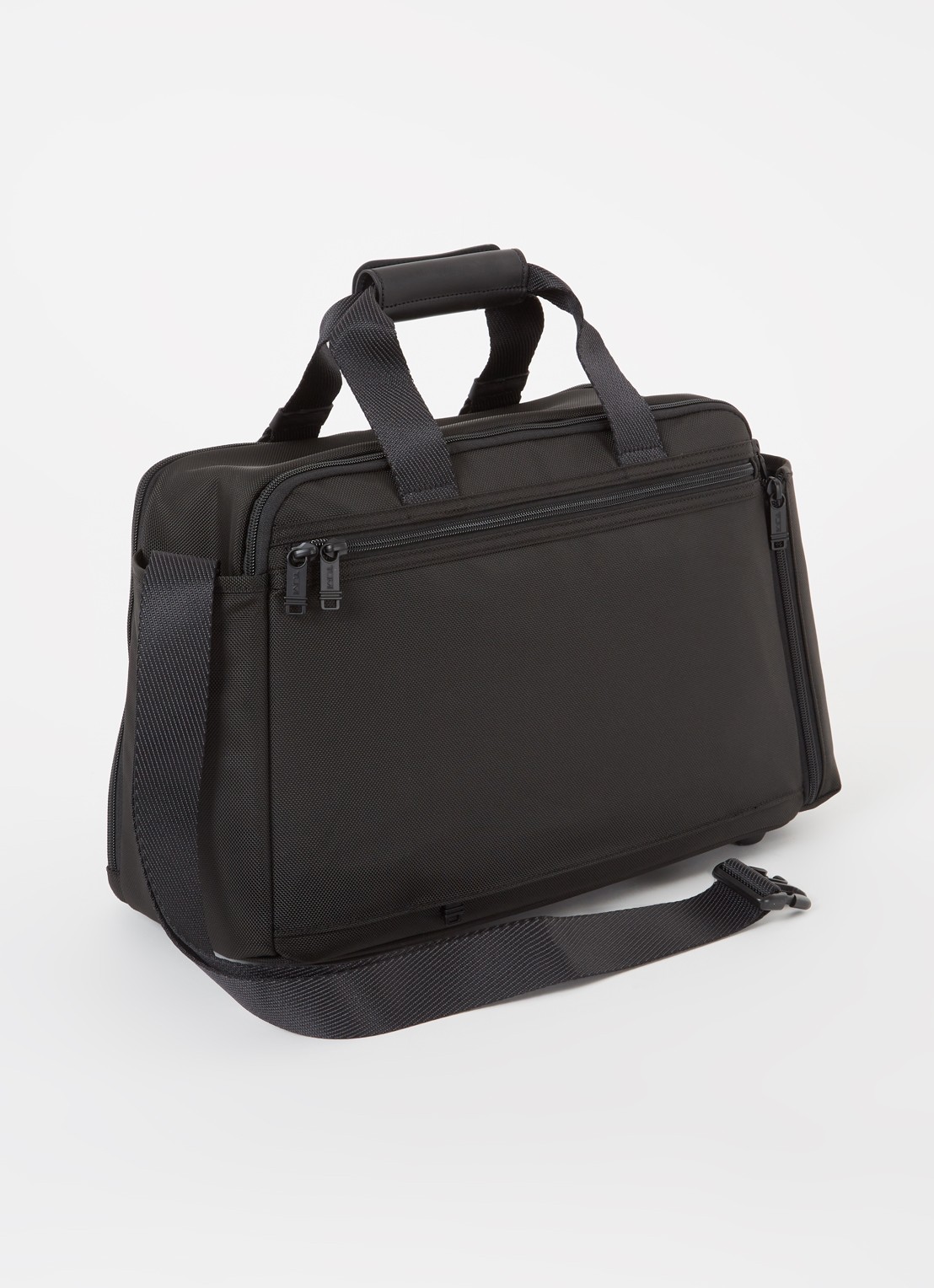 TUMI Alpha Bravo Fleet Day schoudertas met 15 inch laptopvak  - achterkant zwart