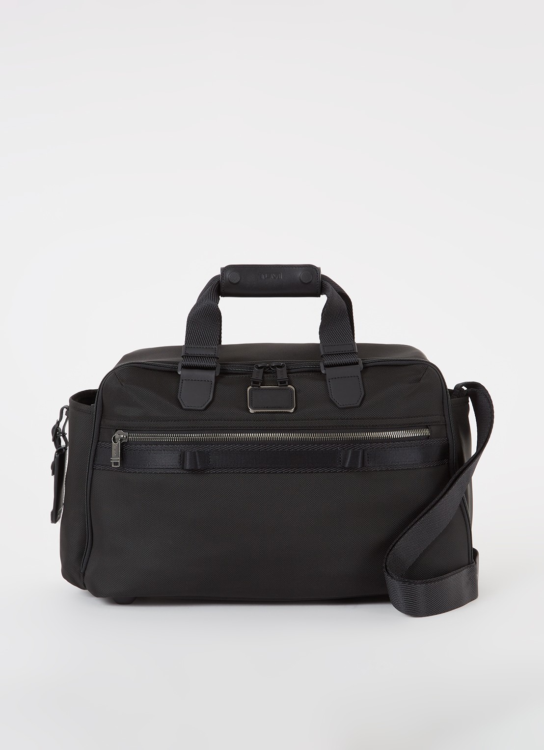 TUMI Alpha Bravo Fleet Day schoudertas met 15 inch laptopvak  - voorkant 3 zwart