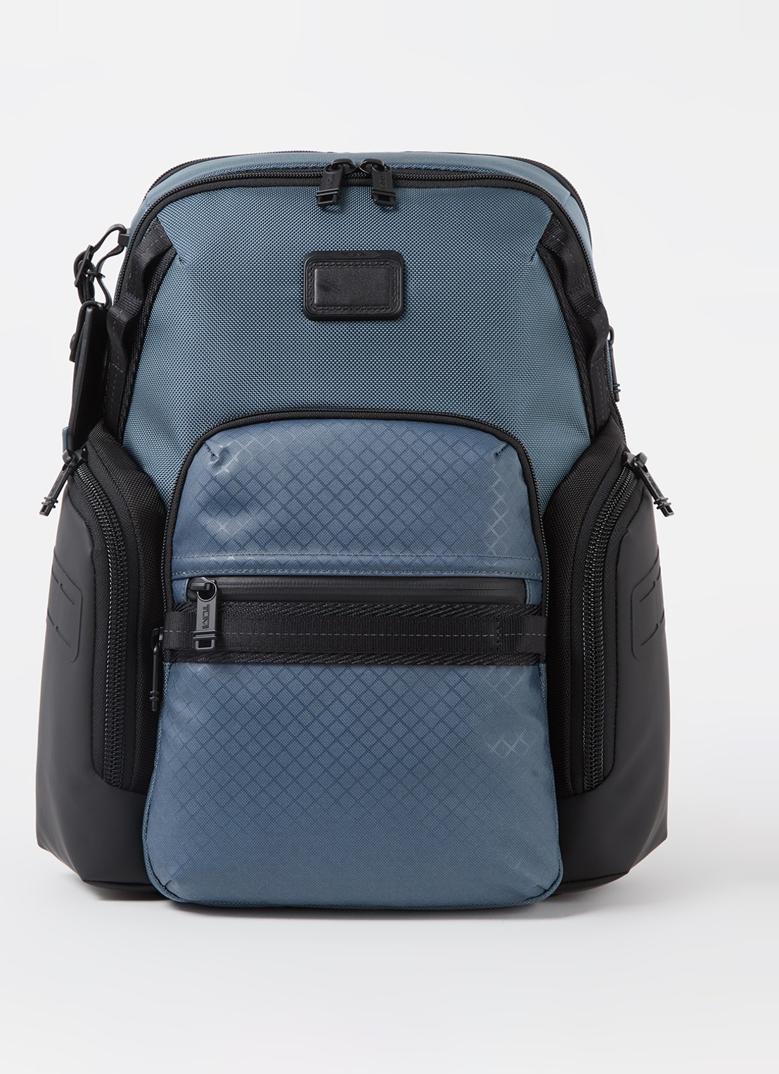 TUMI Alpha Bravo Navigation rugzak met 15 inch laptopvak - voorkant blauw
