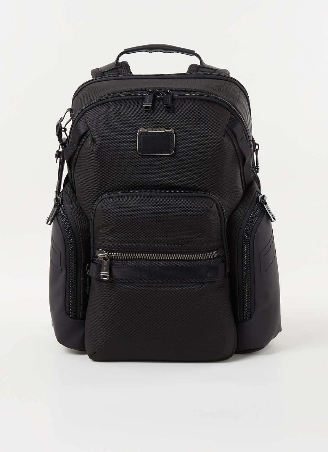TUMI Alpha Bravo rugzak met 15 inch laptopvak - voorkant 2 zwart