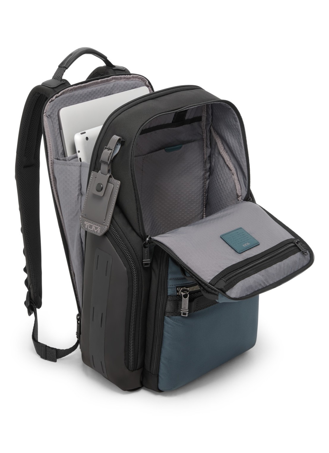 TUMI Alpha Bravo Search rugzak met 15 inch laptopvak - unisex - voorkant 2 petrol