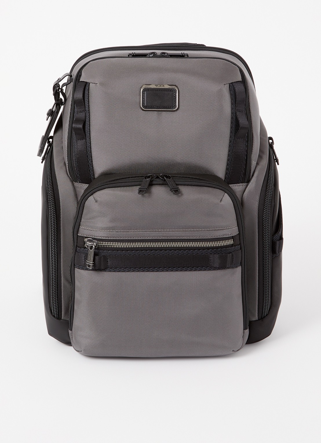 TUMI Alpha Bravo Search rugzak met 16 inch laptopvak - voorkant grijs