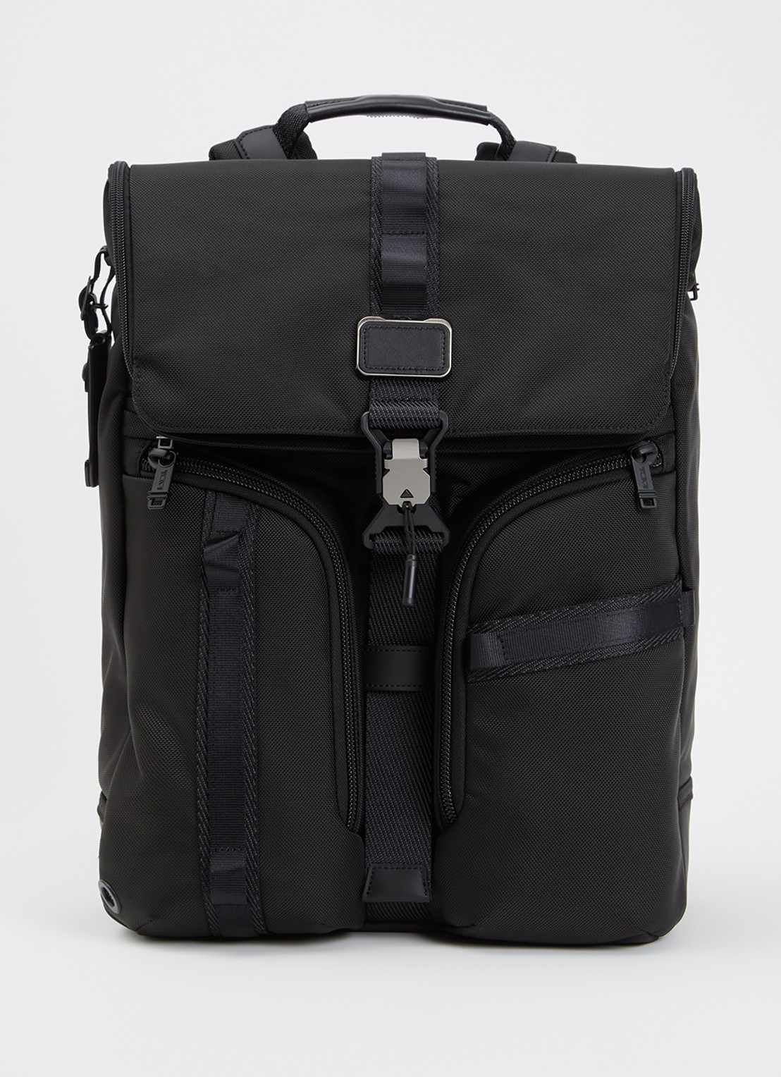 TUMI Alpha Bravo Surveillance rugzak met 15 inch laptopvak - unisex - voorkant 6 zwart