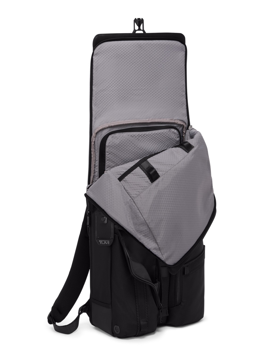 TUMI Alpha Bravo Surveillance rugzak met 15 inch laptopvak - unisex - voorkant 7 zwart