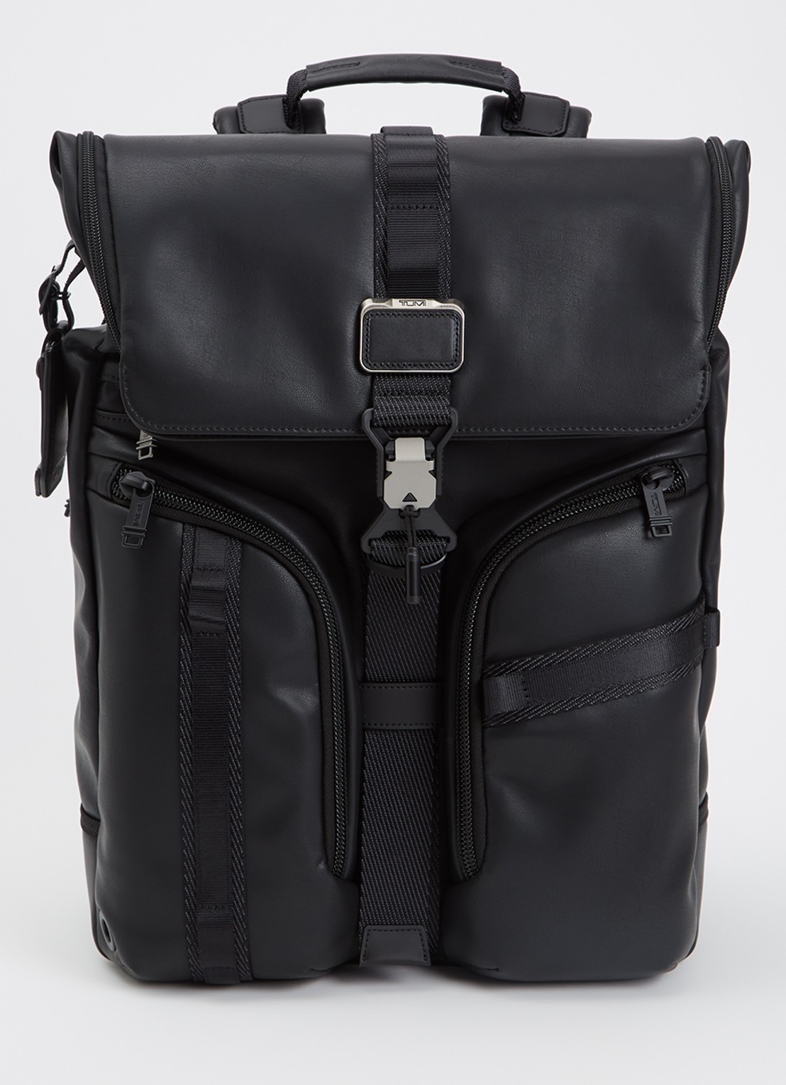 TUMI Alpha Bravo Surveillance rugzak met 15 inch laptopvak - unisex - voorkant 3 zwart